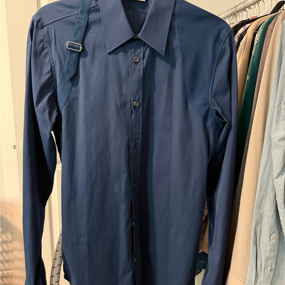 Men's Blue Dress Shirt